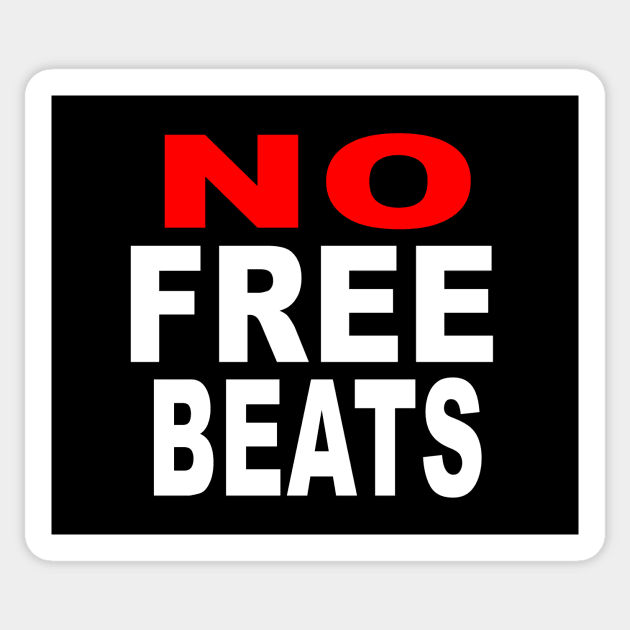 NO FREE BEATS Sticker by producerwear